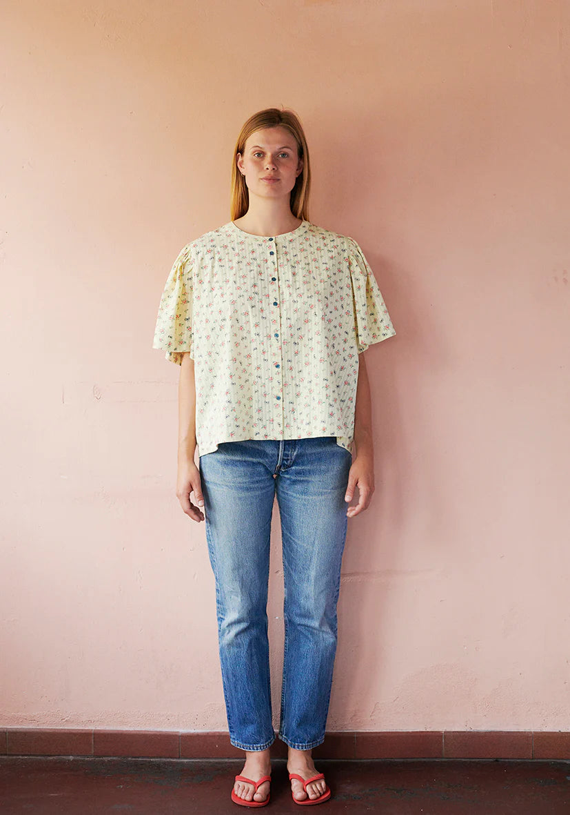 Little bow butterfly shirt - Vanilla