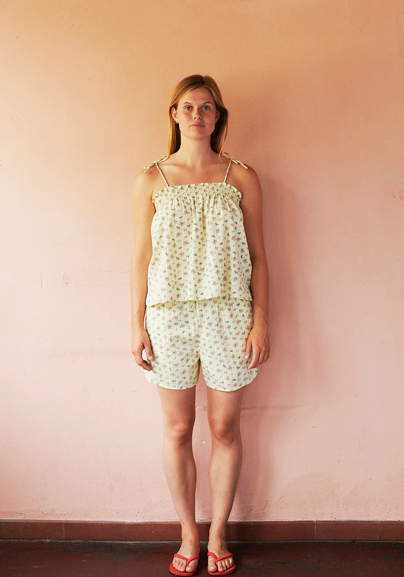 Habiba Little bow strap top S/M - Vanilla